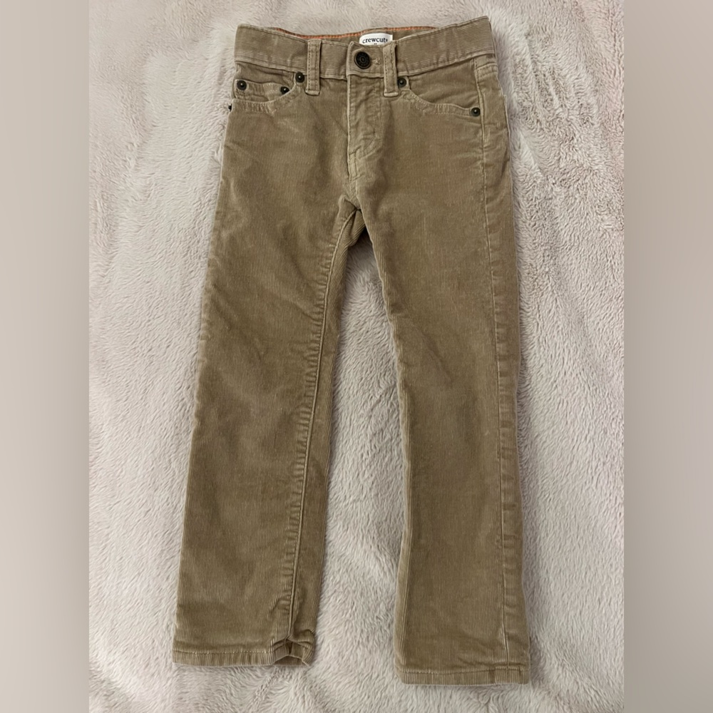 J Crew Boys' stretch corduroy pant 4 Tan